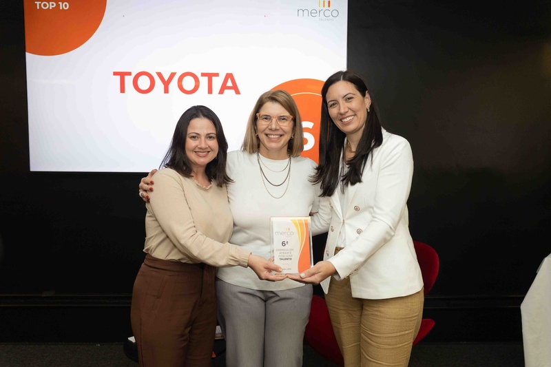 Toyota é reconhecida pela Merco entre as 10 empresas mais admiradas em atração e retenção de talentos
